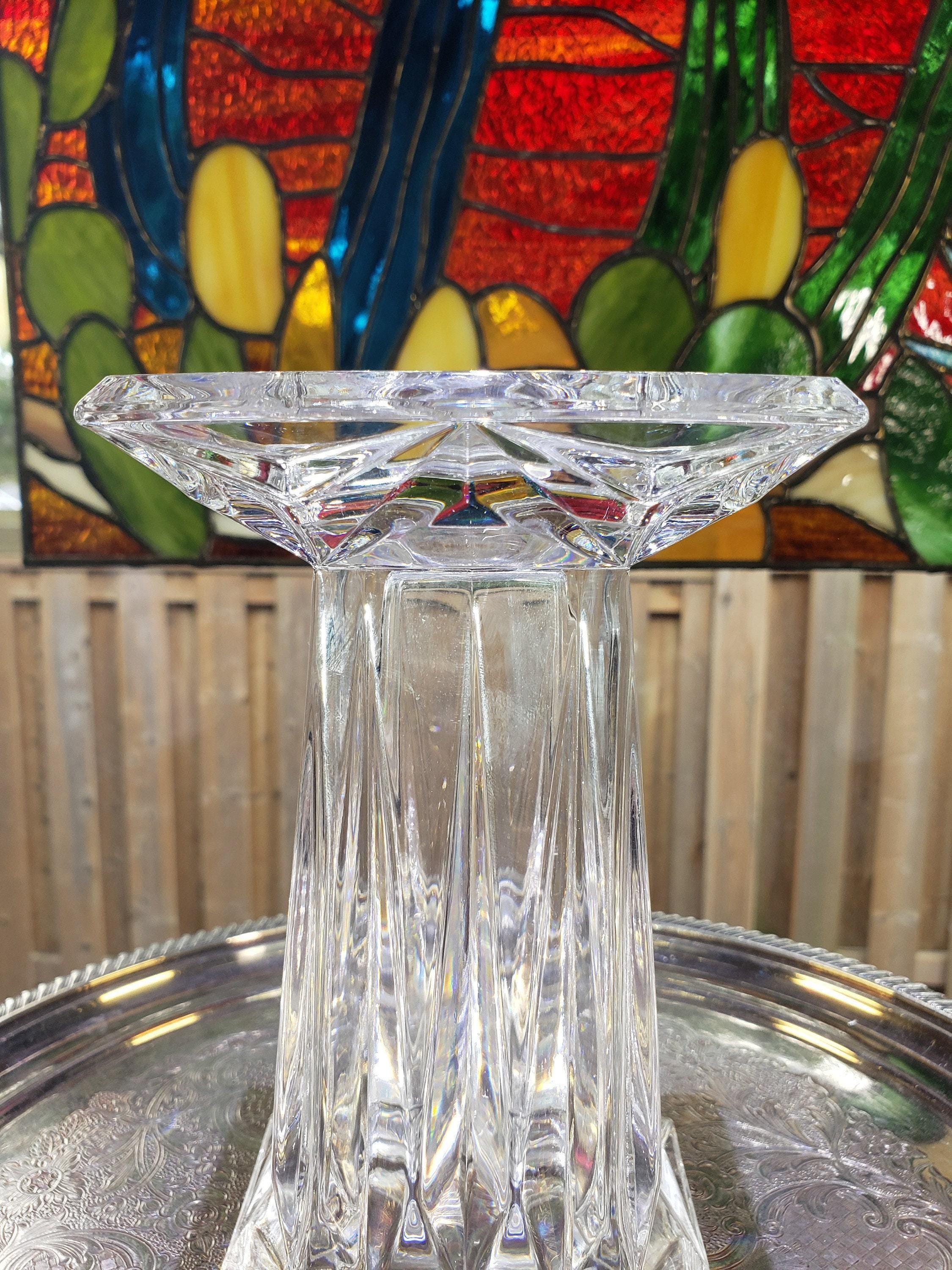 Crystal Prism Candle Holder: Art Deco - Retro Glam Accent