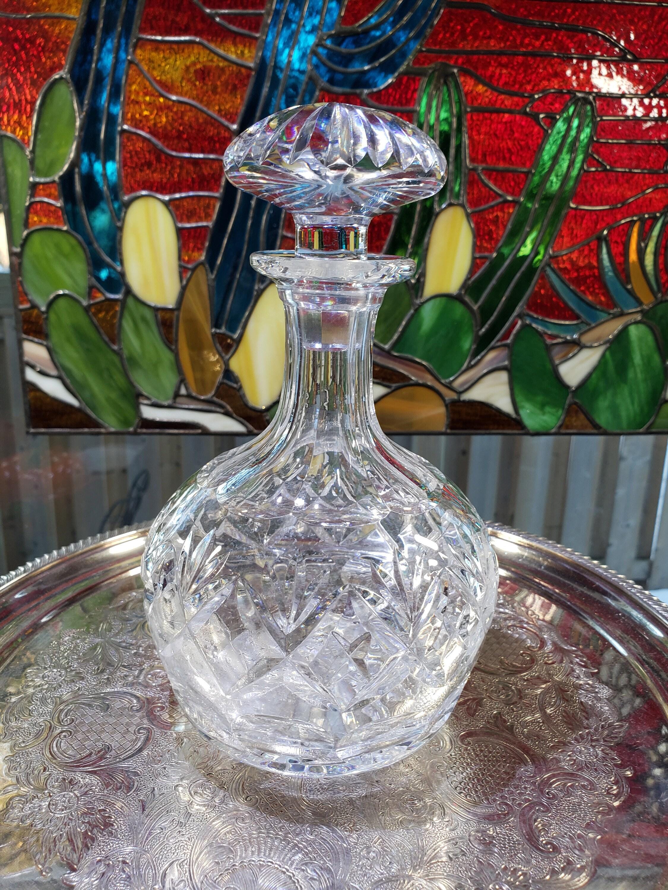 Crystal Decanter: Webb Corbett Georgian Style (Made in England)