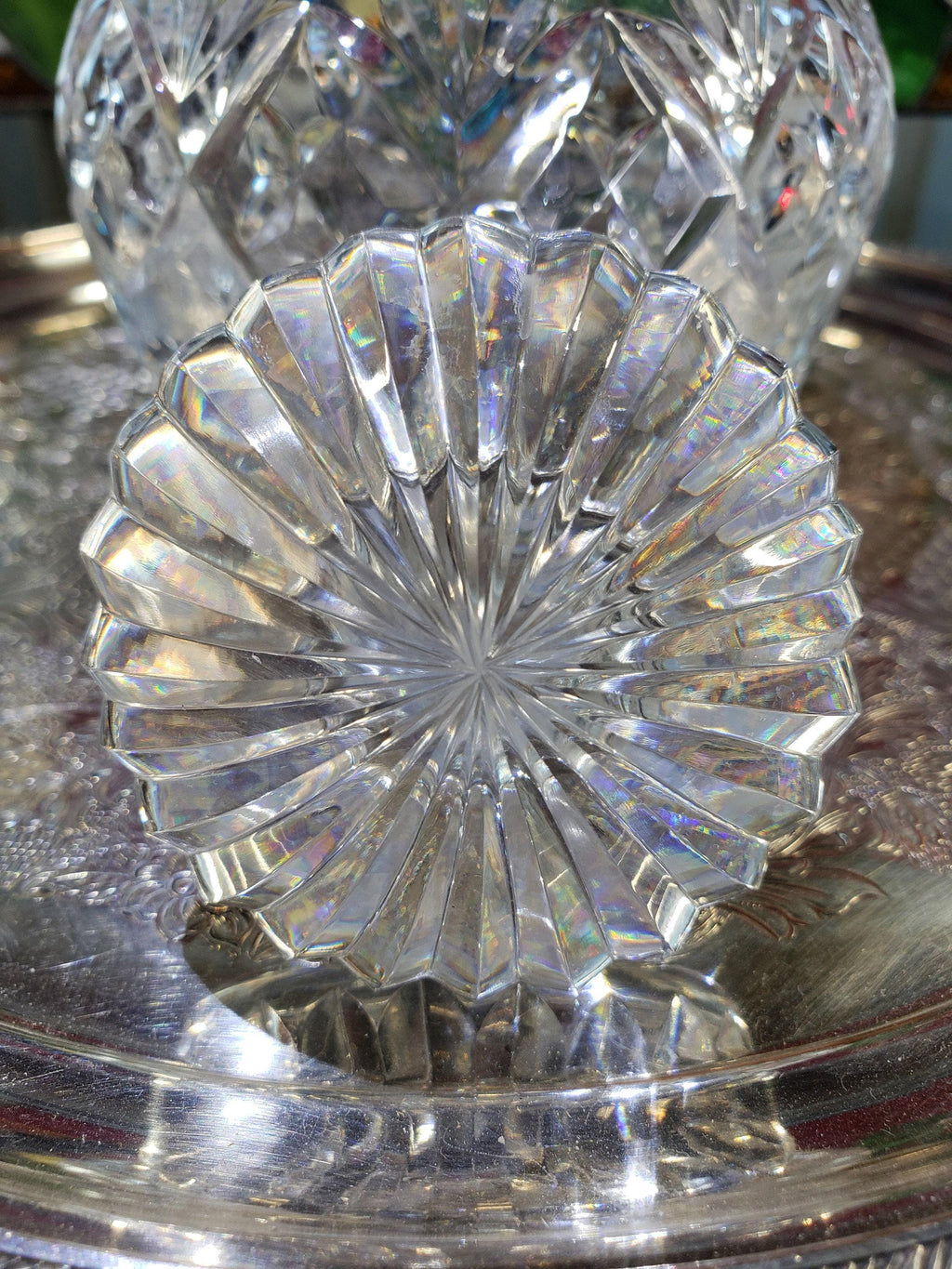 Crystal Decanter: Webb Corbett Georgian Style (Made in England)