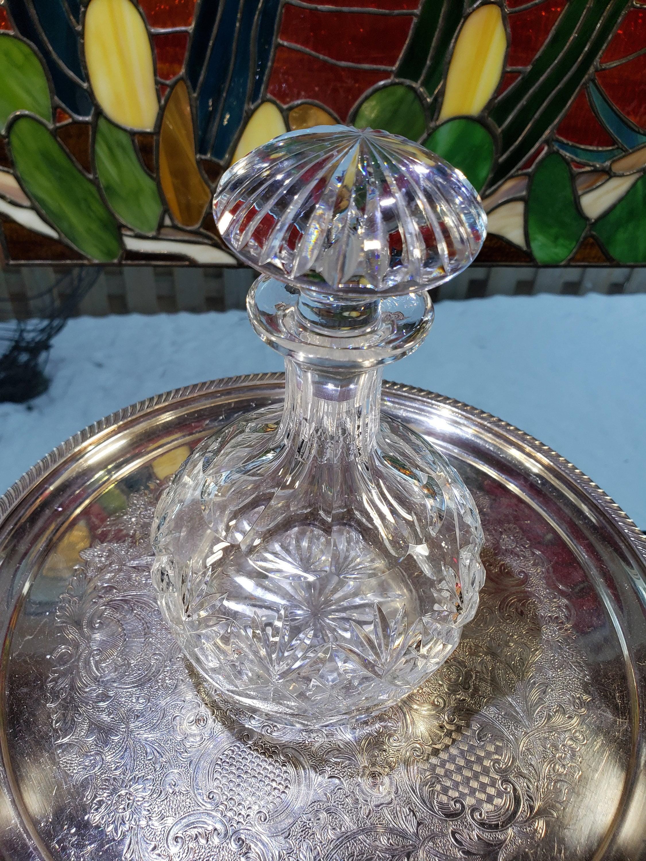Crystal Decanter: Webb Corbett Georgian Style (Made in England)
