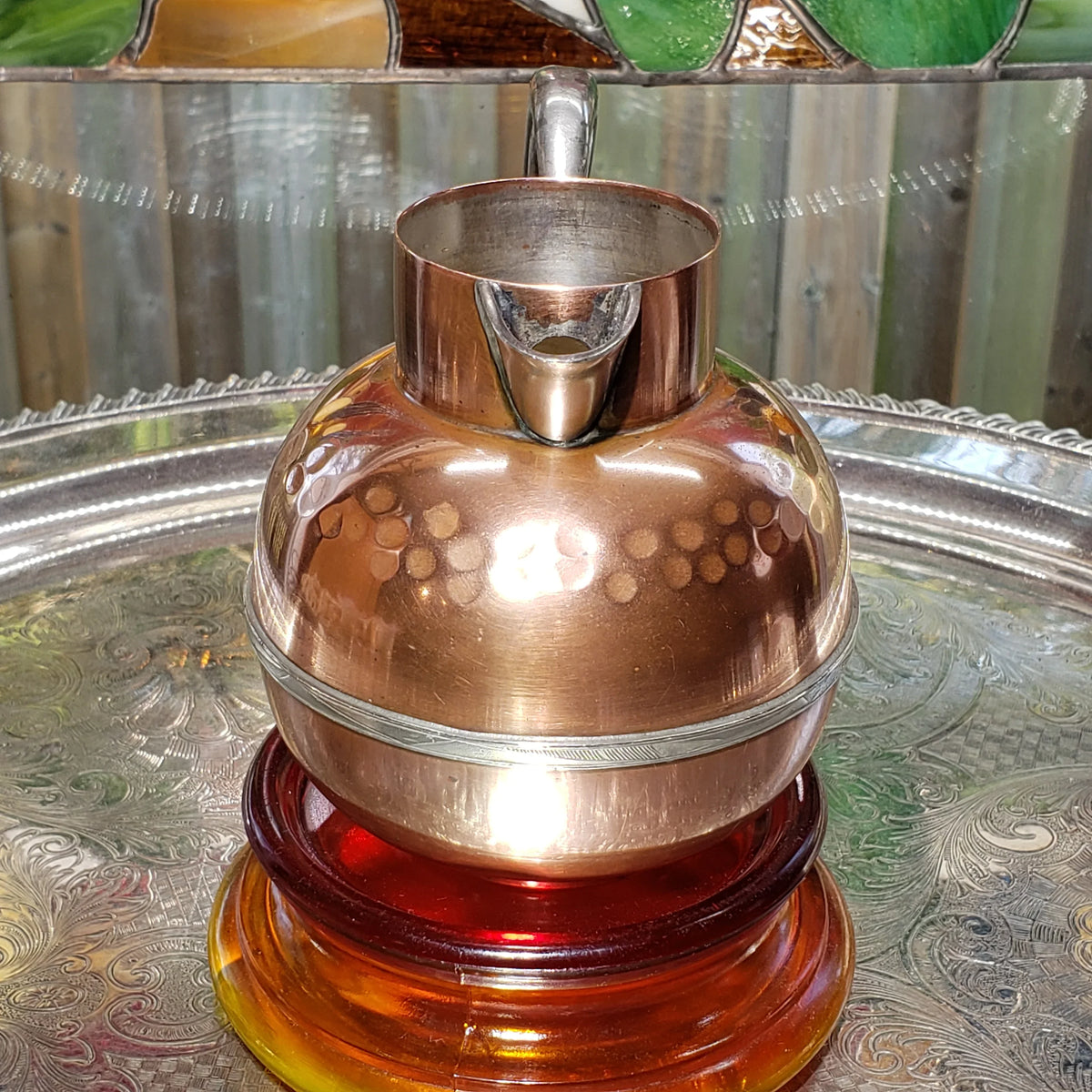 Vintage Small Flemish Copper Pitcher - Model 4019 ca 1920 - Produced In Trenton Ontario