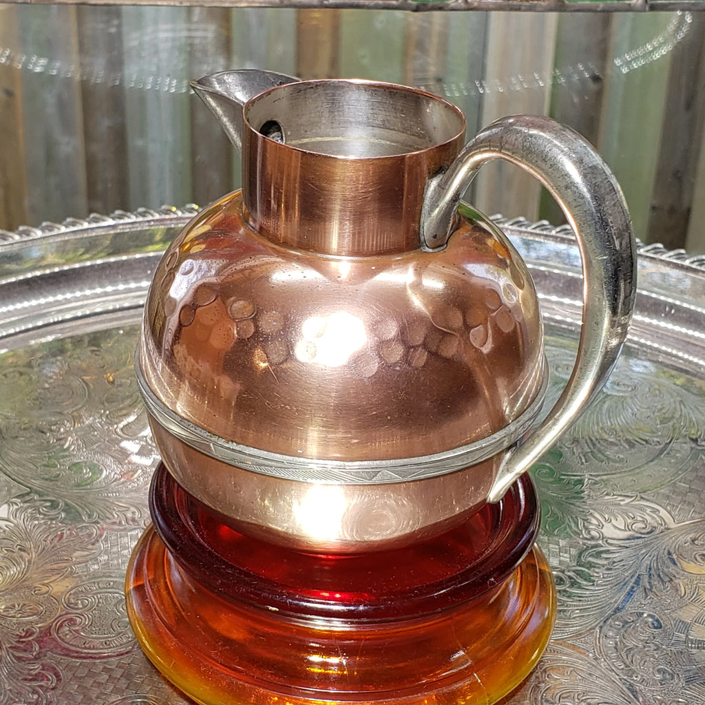 Vintage Small Flemish Copper Pitcher - Model 4019 ca 1920 - Produced In Trenton Ontario