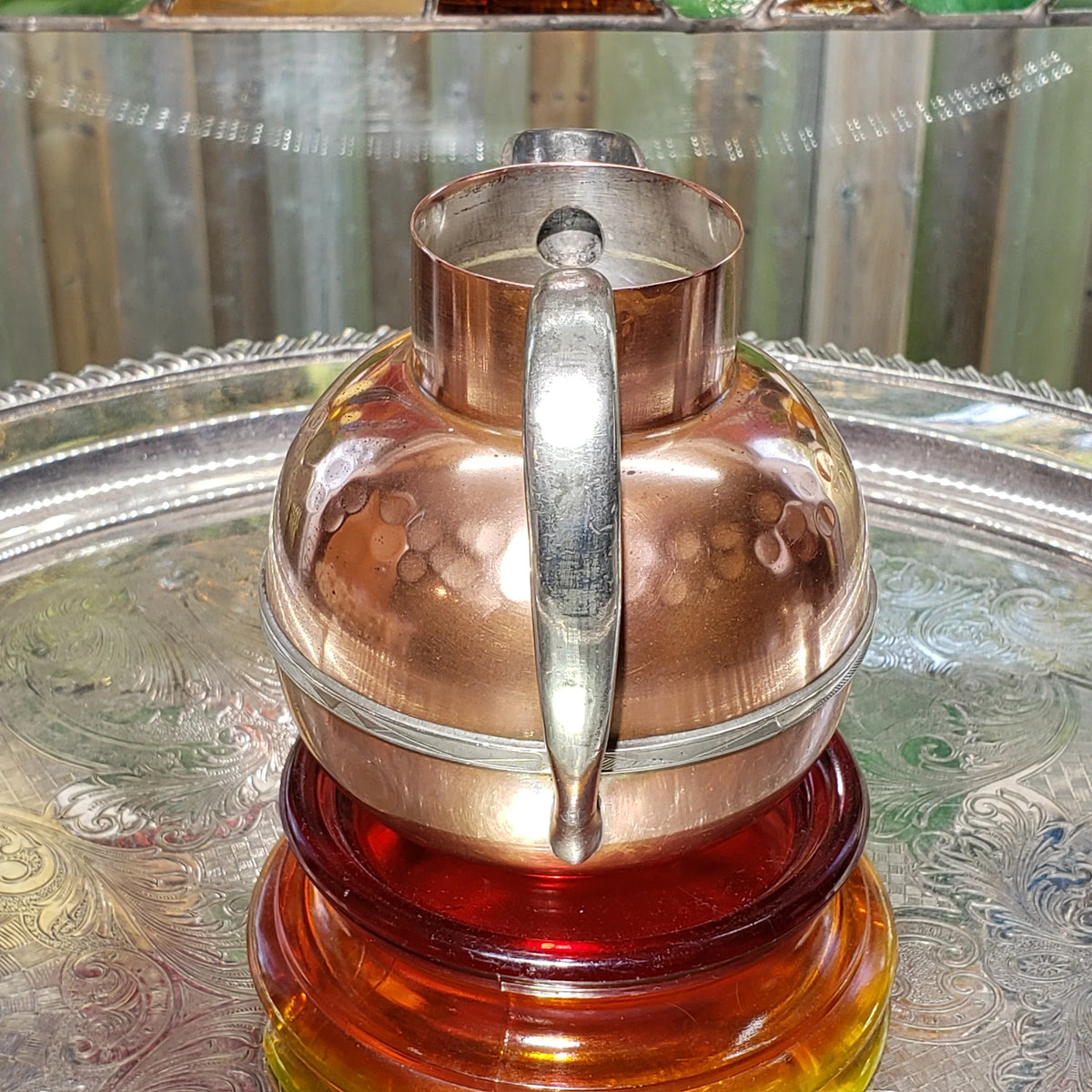 Vintage Small Flemish Copper Pitcher - Model 4019 ca 1920 - Produced In Trenton Ontario