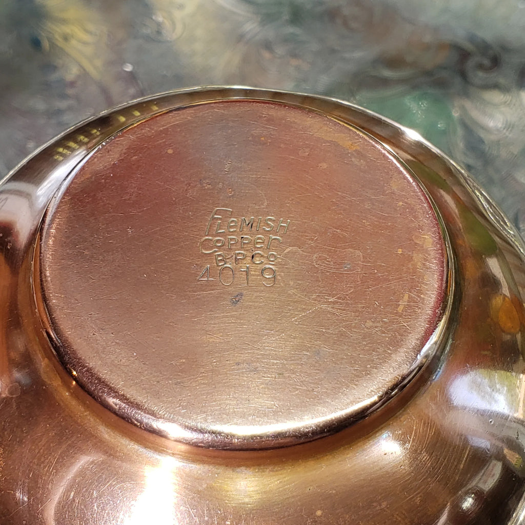 Vintage Small Flemish Copper Pitcher - Model 4019 ca 1920 - Produced In Trenton Ontario