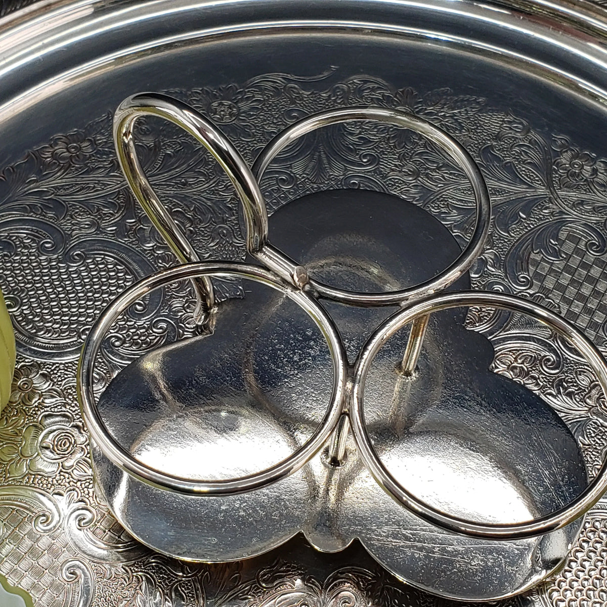 Victorian Lemon Yellow Cased Condiment Jar Set - Mt Washington Glass Co.