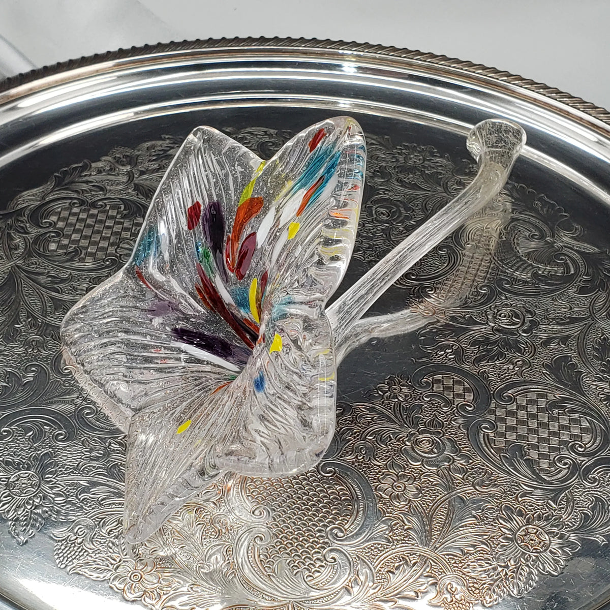 Vintage Murano Style Glass Flower