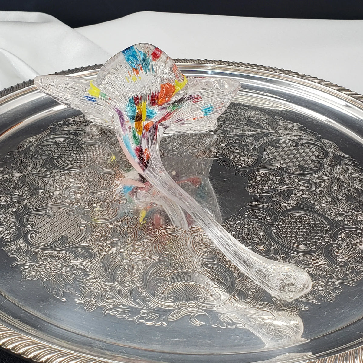Vintage Murano Style Glass Flower