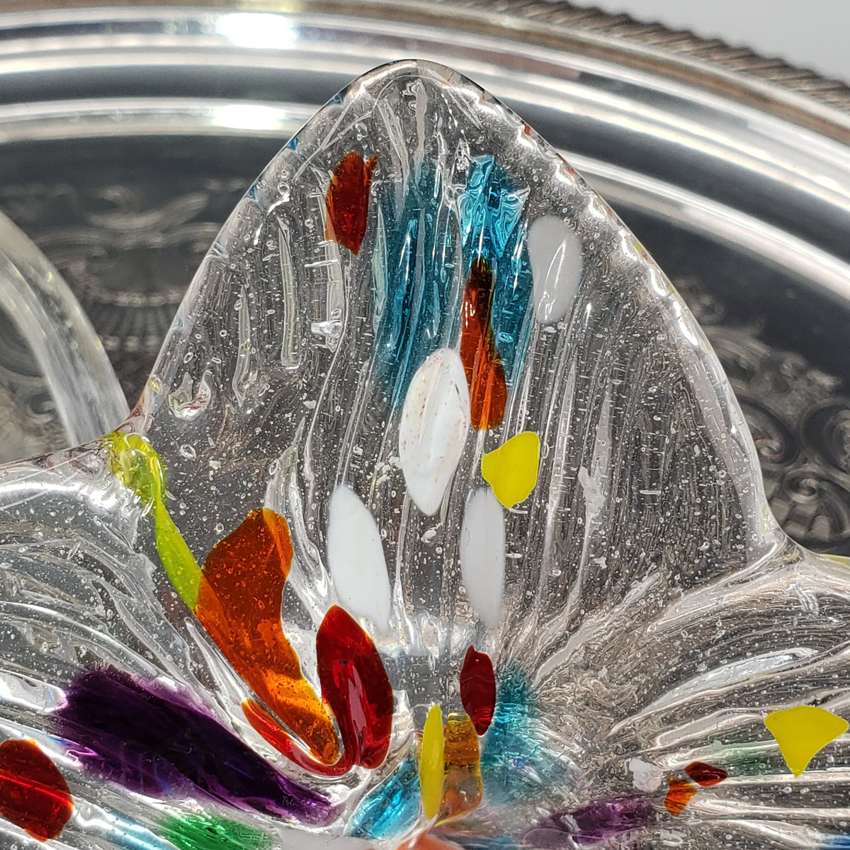 Vintage Murano Style Glass Flower