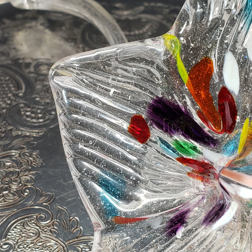 Vintage Murano Style Glass Flower