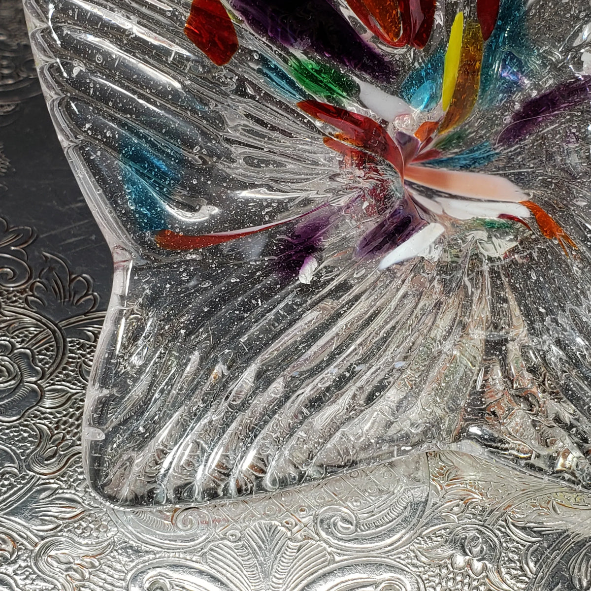 Vintage Murano Style Glass Flower