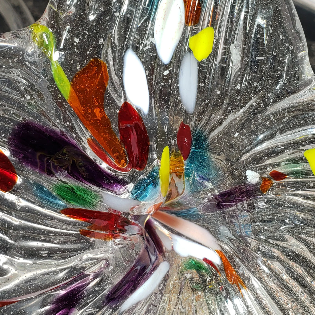 Vintage Murano Style Glass Flower