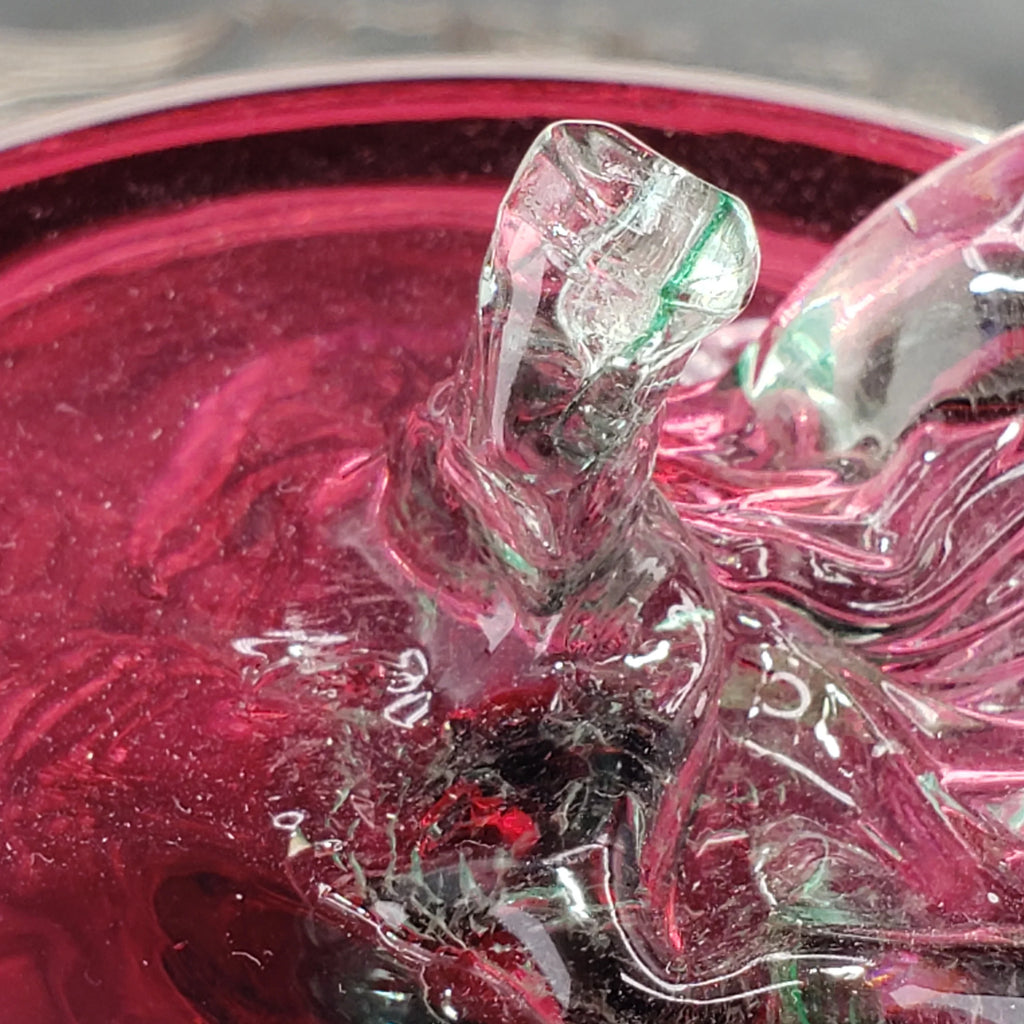 Pink Glass Apple - Rossi Glass Canada
