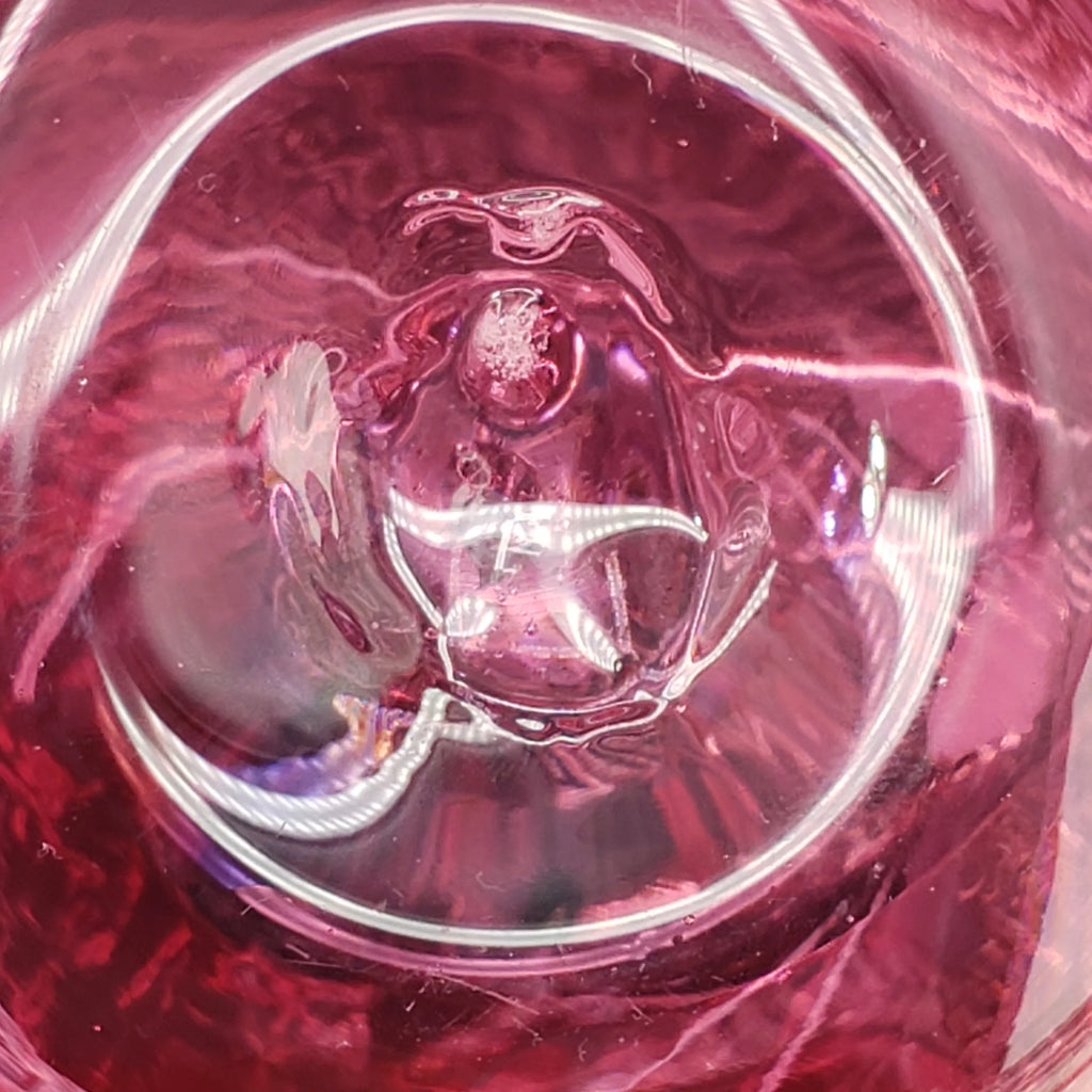 Pink Glass Apple - Rossi Glass Canada