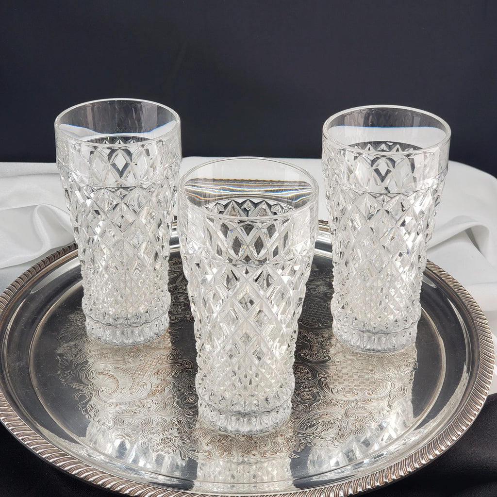 Vintage Crystal Highball Glasses - Regency by Christopher Stuart - Set Of 3