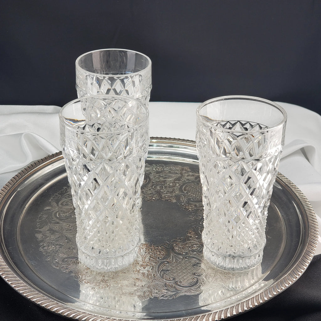 Vintage Crystal Highball Glasses - Regency by Christopher Stuart - Set Of 3