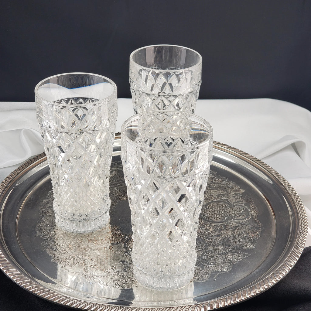 Vintage Crystal Highball Glasses - Regency by Christopher Stuart - Set Of 3