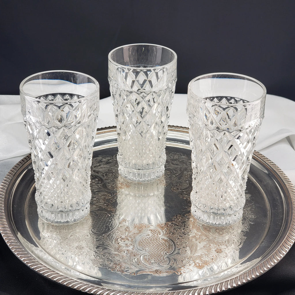 Vintage Crystal Highball Glasses - Regency by Christopher Stuart - Set Of 3