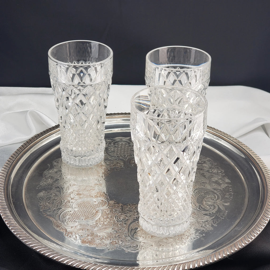 Vintage Crystal Highball Glasses - Regency by Christopher Stuart - Set Of 3