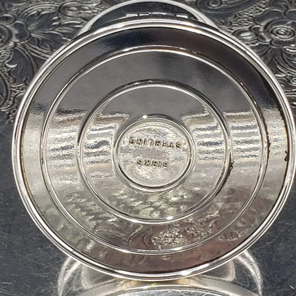 Rare Sterling Silver Double Ring Box - 1940s Art Deco Birks