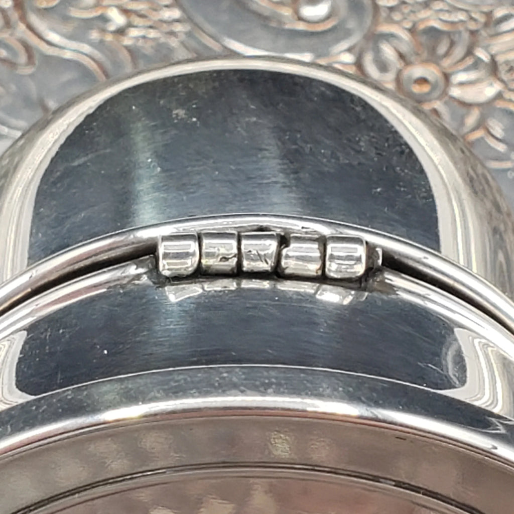 Rare Sterling Silver Double Ring Box - 1940s Art Deco Birks