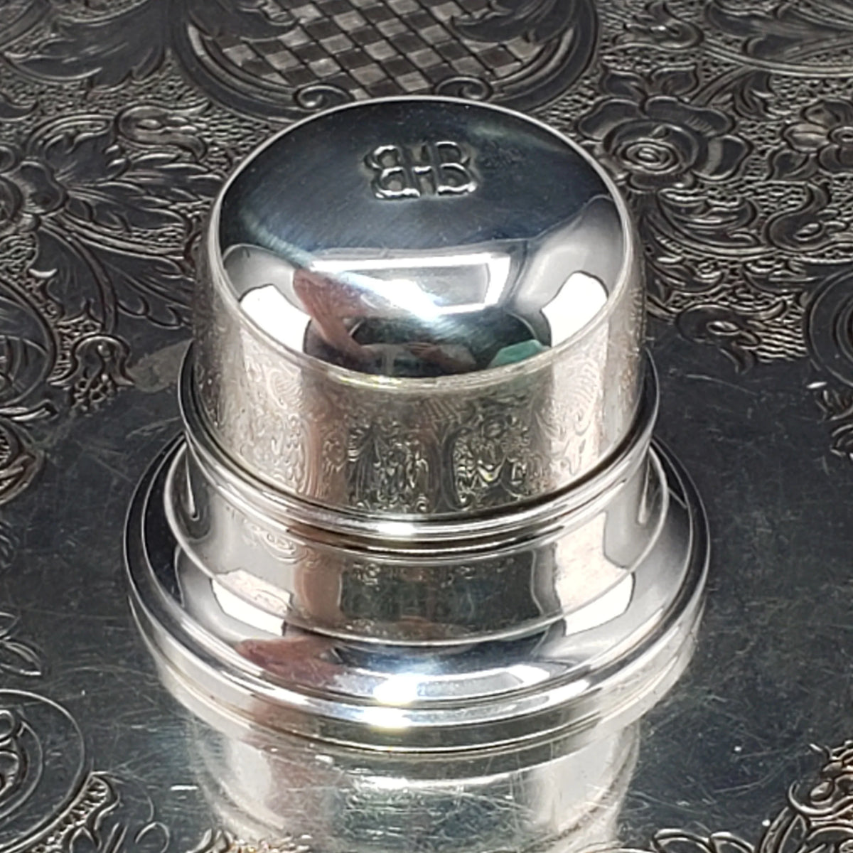Silver Double Ring Box