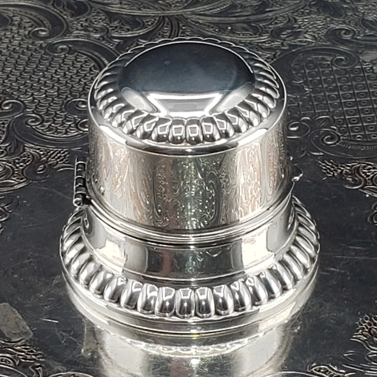 Unique Sterling Silver Ring Box - 1930s Art Deco Birks