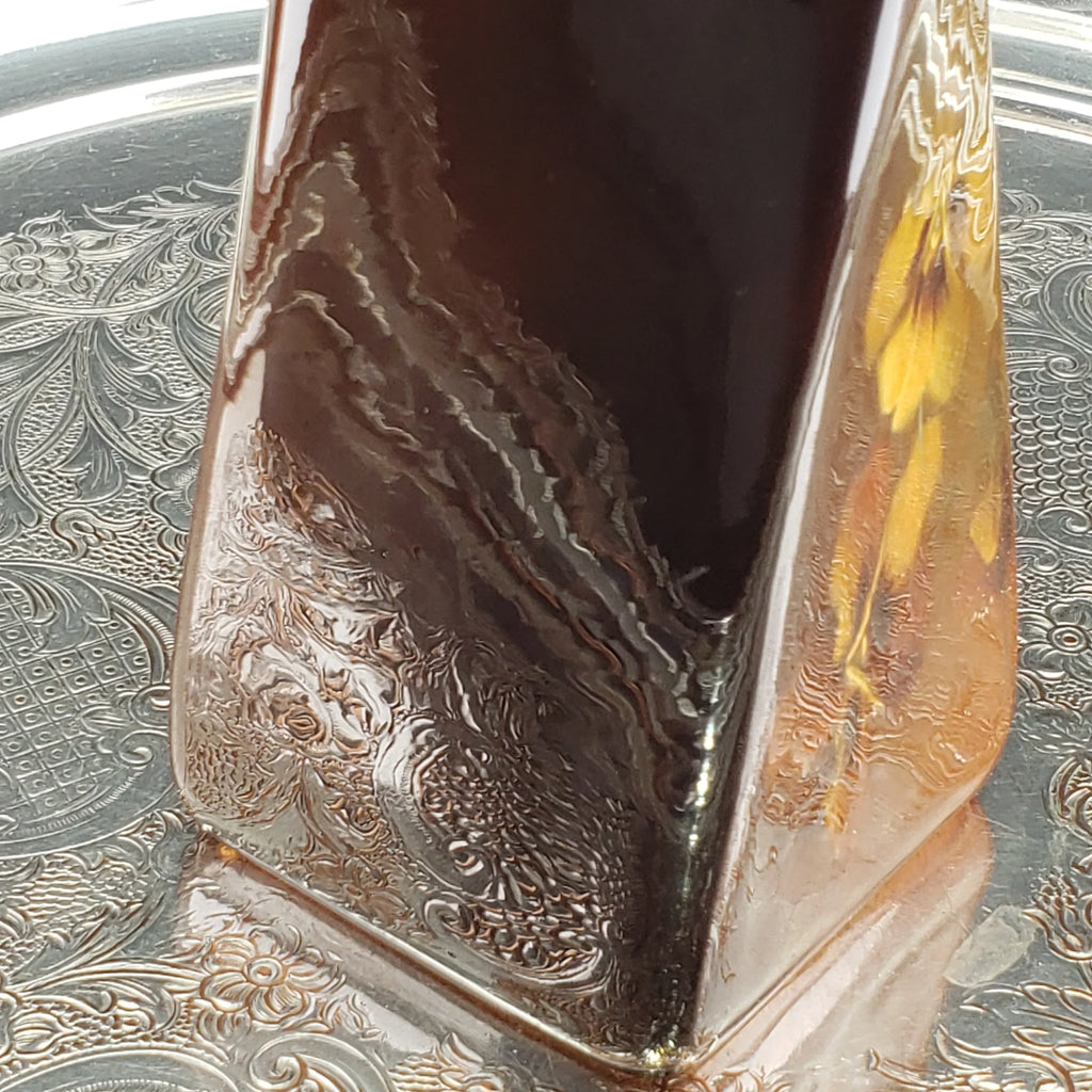 Antique Roseville Rozane Royal Vase -  Twisted Helix Shape  – Signed C. Neff, Pansy Floral