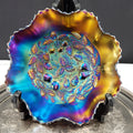 Antique Northwood Carnival Glass Bowl – Three Fruits Medallion Pattern