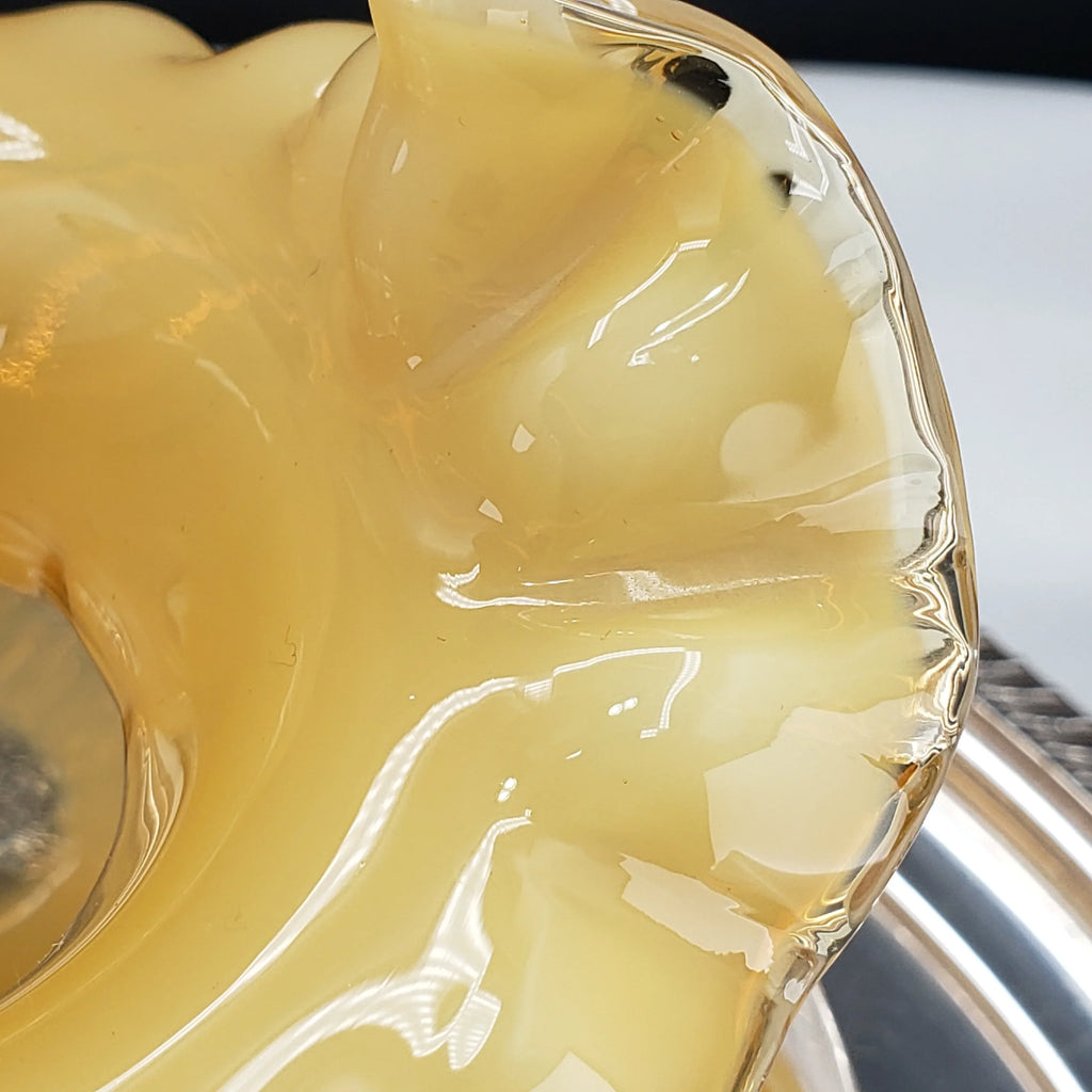 Vintage Fenton Honeysuckle Coin Dot Optic Lamp Shade