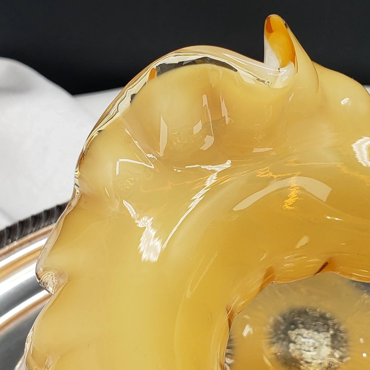 Vintage Fenton Honeysuckle Coin Dot Optic Lamp Shade