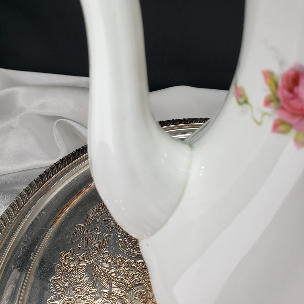 Paragon Elizabeth Rose Coffee Pot – Fine Bone China Floral Vintage Teapot