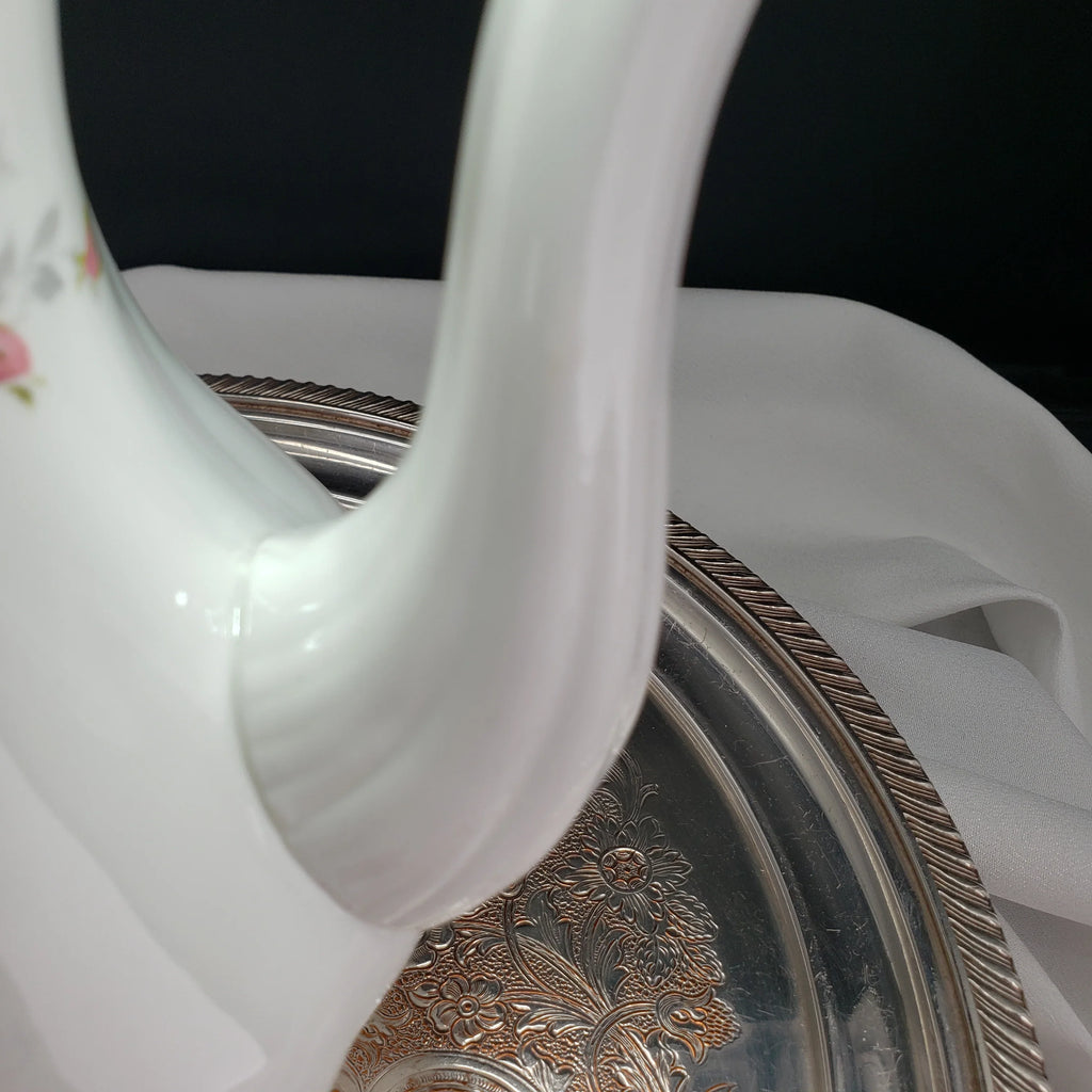 Paragon Elizabeth Rose Coffee Pot – Fine Bone China Floral Vintage Teapot