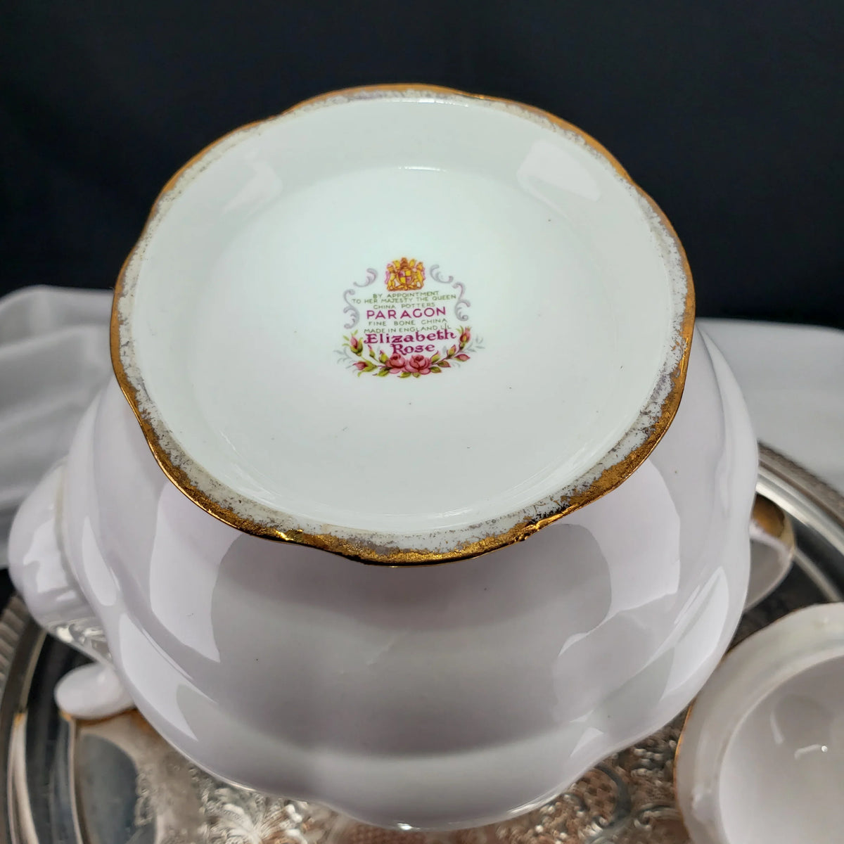 Paragon Elizabeth Rose Coffee Pot – Fine Bone China Floral Vintage Teapot