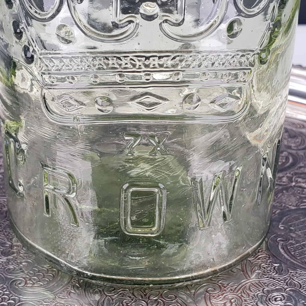 Apple Green Crown Jar – 7X Tall O Series – Quart Size – Vintage Canadian Jar