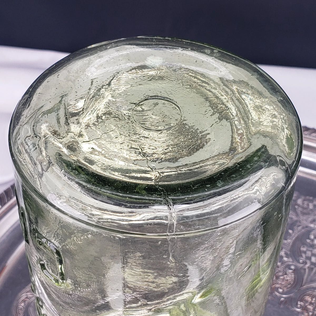 Apple Green Crown Jar – 7X Tall O Series – Quart Size – Vintage Canadian Jar