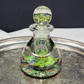 Vintage Caithness Glass Perfume / Ink Bottle – Multicolor Fused Art Glass Stopper