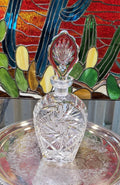 Crystal Decanter: Tombstone Shape - Pinwheel Pattern