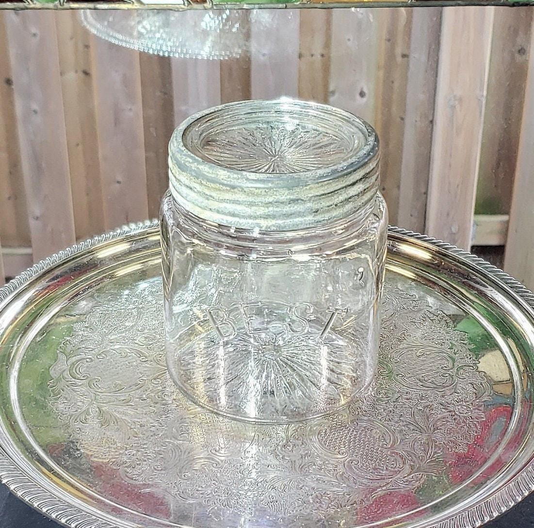 Best Brand Glass Jar - Clear Quart with Zinc Band Lid