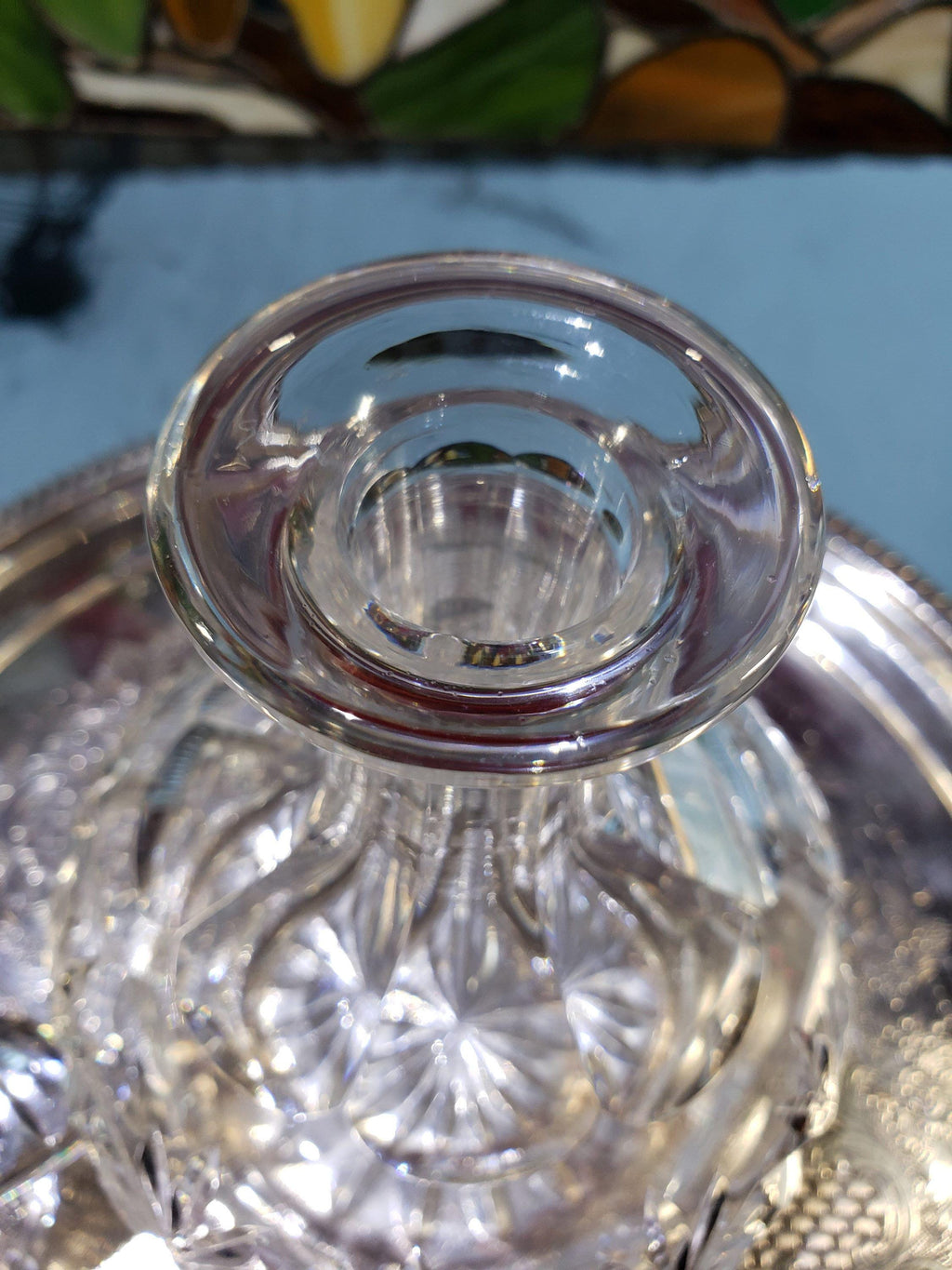 Crystal Decanter: Webb Corbett Georgian Style (Made in England)