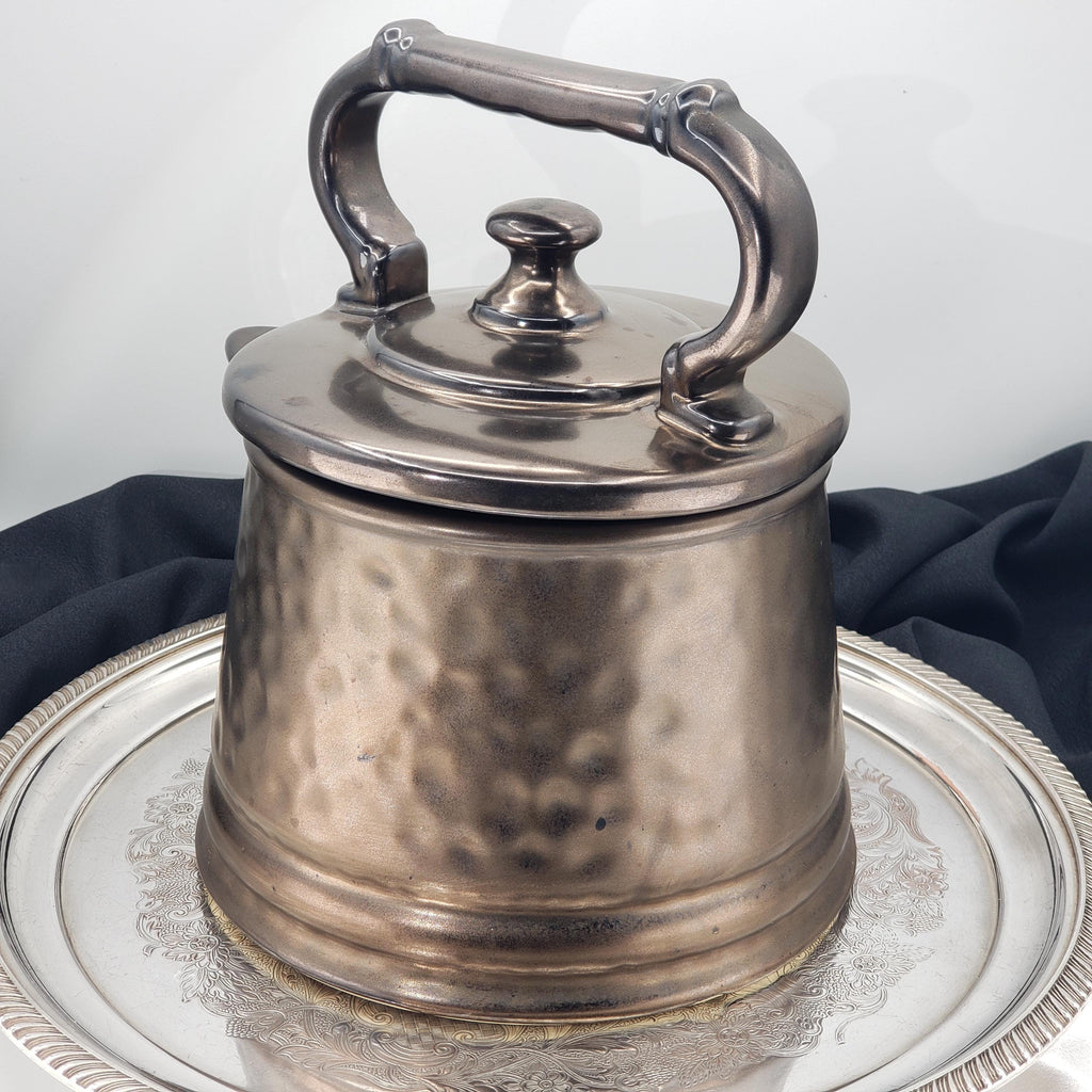 McCoy Cookie Jar - Bronze Kettle with Arched Handle