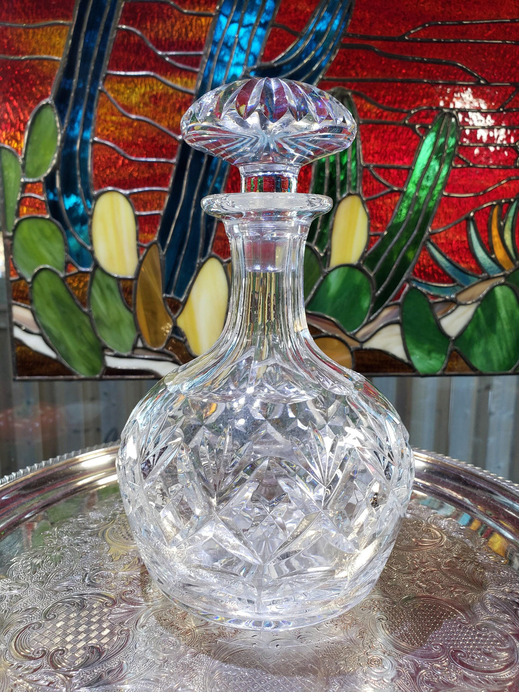 Crystal Decanter: Webb Corbett Georgian Style (Made in England)