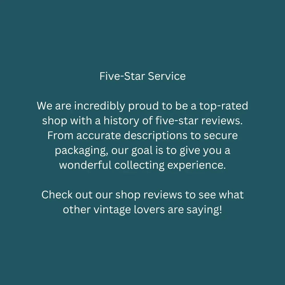 Text overlay on dark teal background highlighting five-star service and customer reviews.