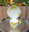 Royal Paragon Teacup and Saucer: English China (Yellow Daffodil Design)