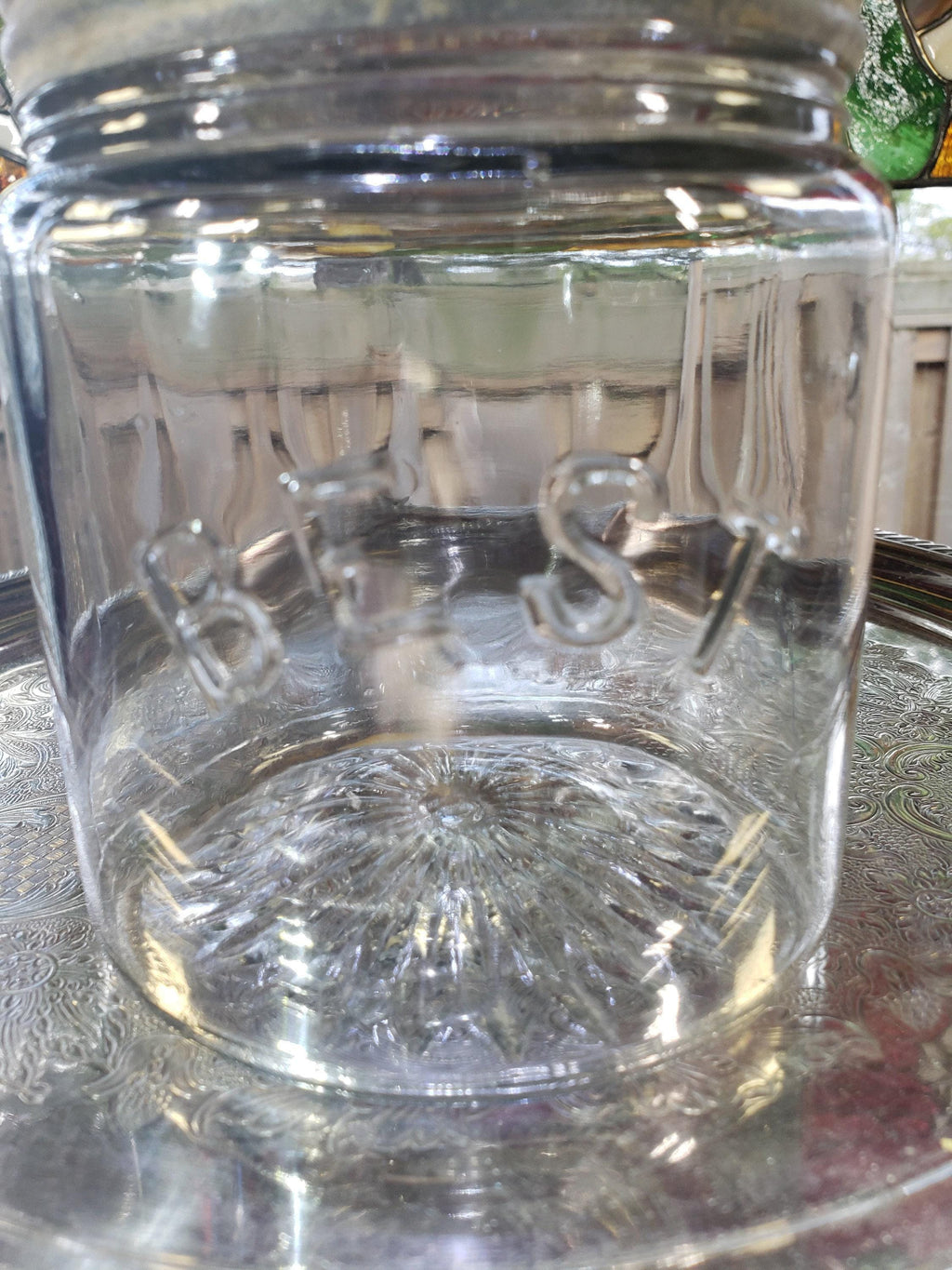Best Brand Glass Jar - Clear Quart with Zinc Band Lid