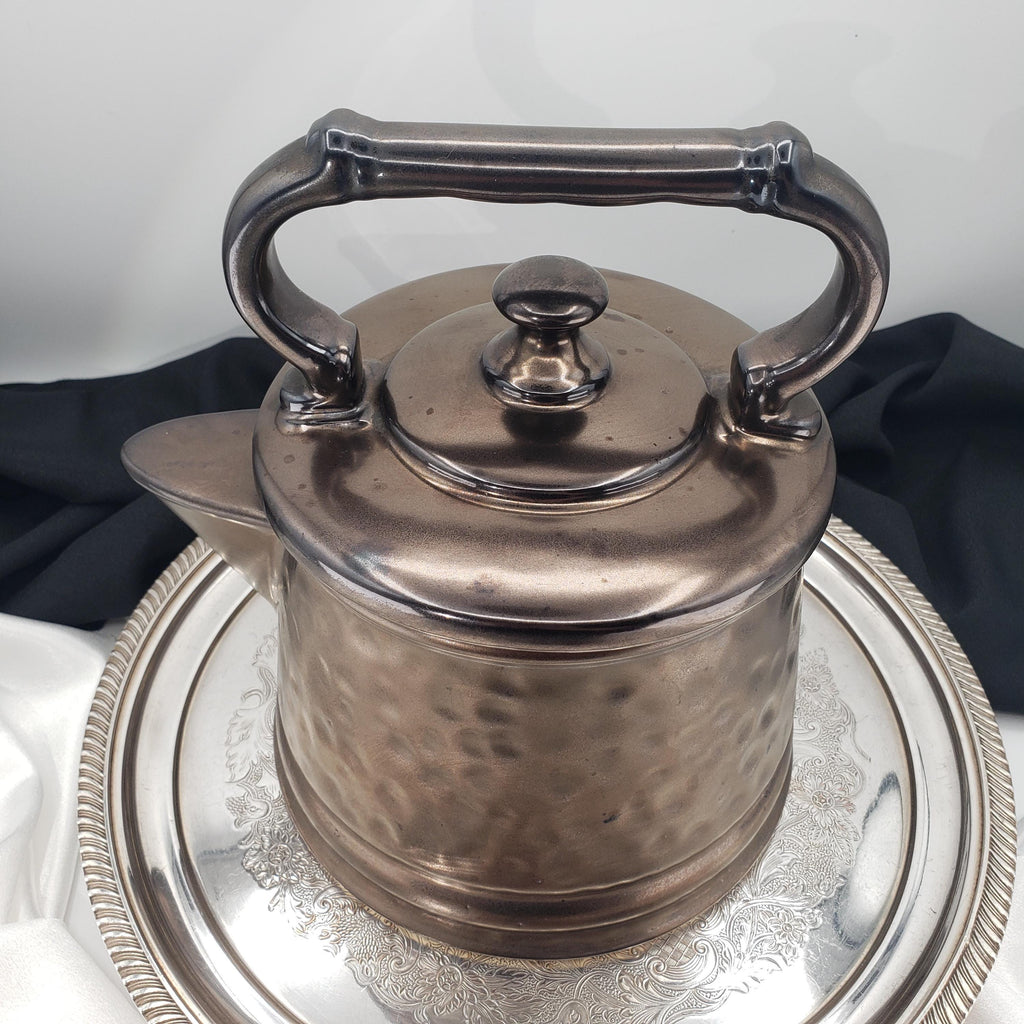 McCoy Cookie Jar - Bronze Kettle with Arched Handle