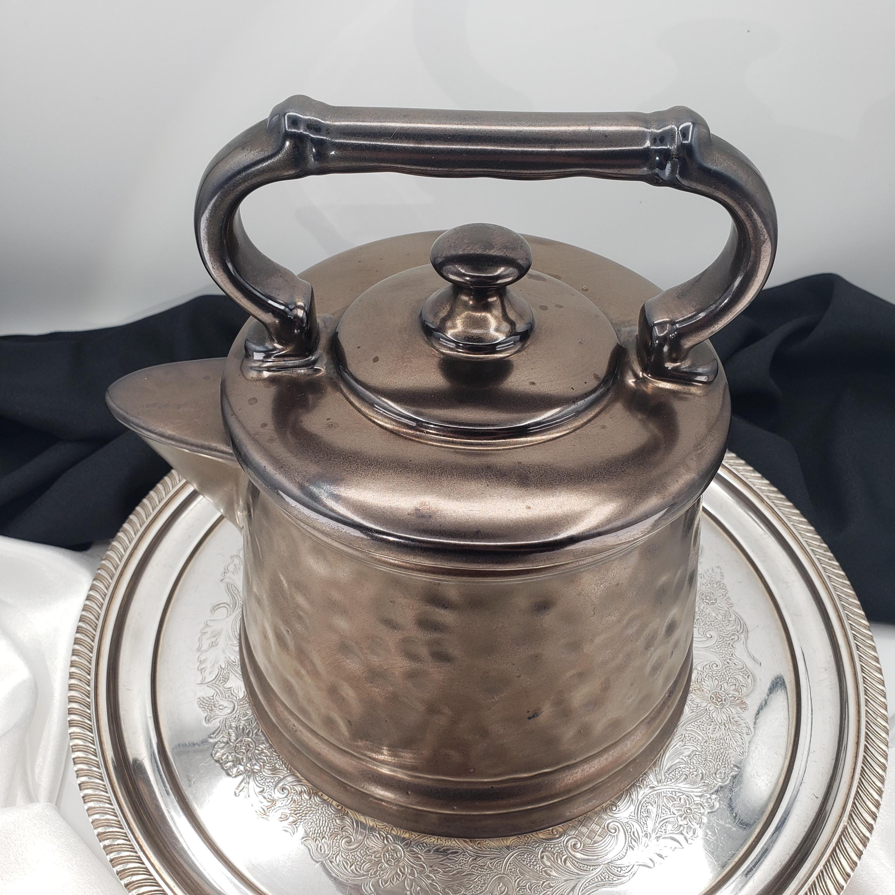 McCoy Cookie Jar - Bronze Kettle with Arched Handle