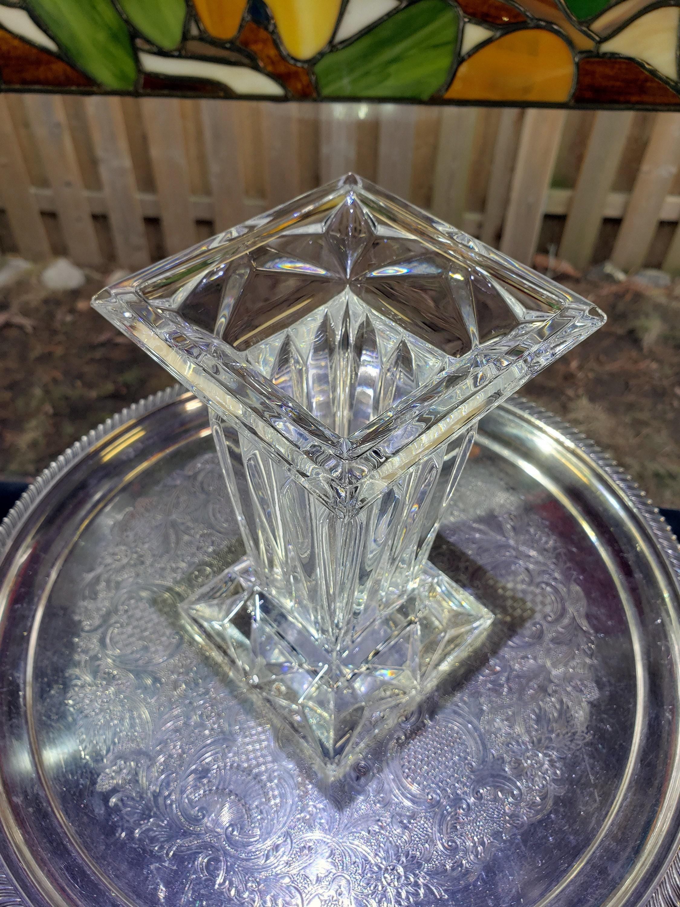 Crystal Prism Candle Holder: Art Deco - Retro Glam Accent