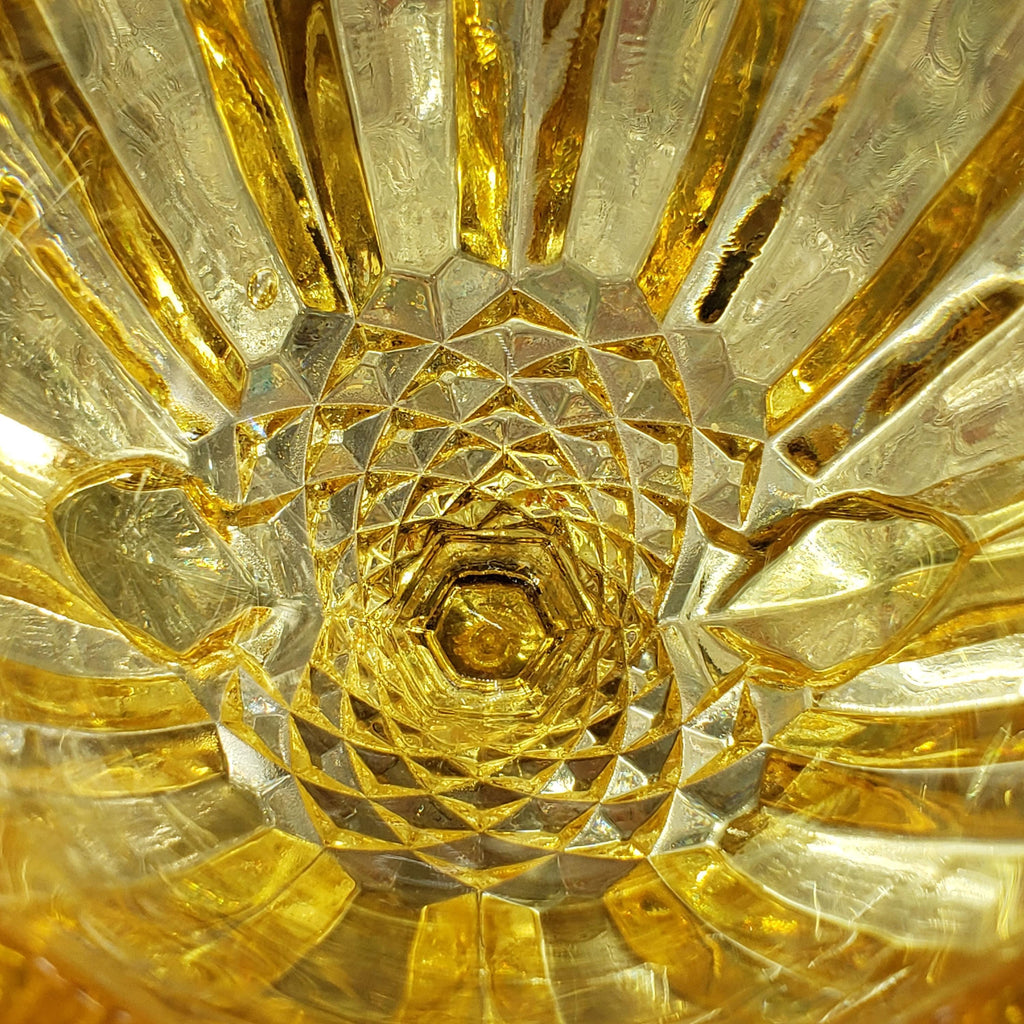 Trophy Vase: Honey Amber Glass - Neo Classic Style