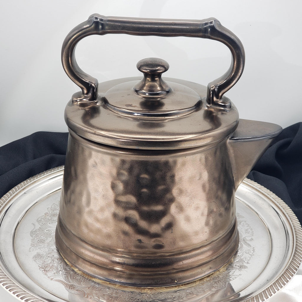 McCoy Cookie Jar - Bronze Kettle with Arched Handle
