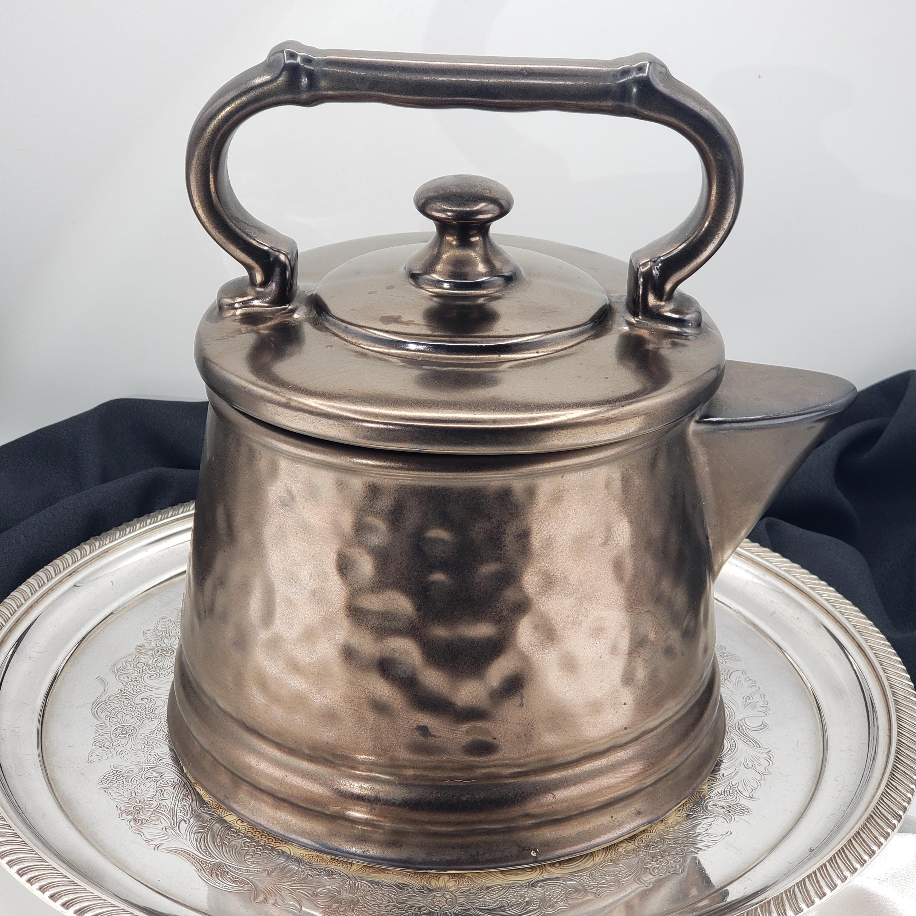 McCoy Cookie Jar - Bronze Kettle with Arched Handle